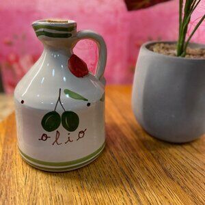 Frantoio Galantino Extra Virgin Olive Oil Ceramic Jug with Cork